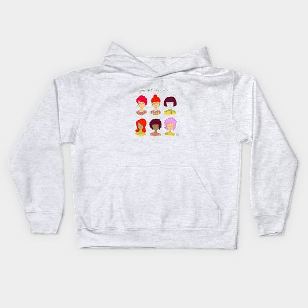 Fashion girls Kids Hoodie by Mellowdays